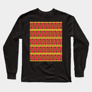 Pizza Slice Pattern Long Sleeve T-Shirt